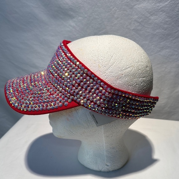 Sparkling Red Rhinestone Cap - Picture 3 of 9